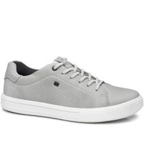 Tênis Masc Pegada Casual Couro Rustic Silver/Cinza 111501-09