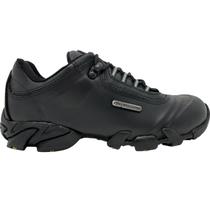 Tenis Masculino Adventure em Couro Passeio Trabalho Trilha Ortho Comfort Bull Terrier Attack Low II