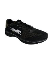 Tenis Masculino Agil Sola Preta Confortavel e resistente