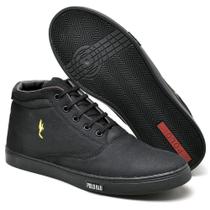 Tênis Masculino Botinha Cano Alto em Lona Leve do 37 ao 46