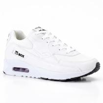 Tênis Masculino Branco Casual Esportivo 90 Premium Streetwear Confortável Amortecimento
