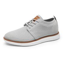 Tênis Masculino Bruno Marc KnitFlex GRAND-01 Cinza com Cadarço