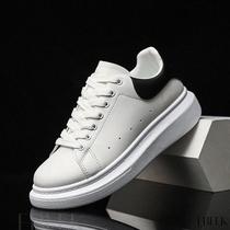 Tenis Masculino Calçado Casual Sneaker Branco Preto Sola Alta fique Até 5 Cm Mais Alto Lançamento
