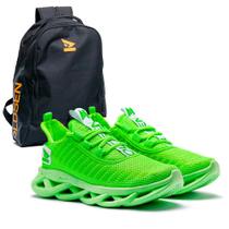 Tenis Masculino Caminhada corrida academia + mochila oldsen Tenis Masculino Caminhada corrida academia + mochila oldsen