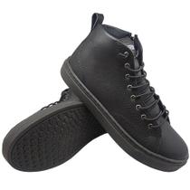 Tênis Masculino Cano Alto Stir Numeração Especial Preto estiloso Tênis Masculino Cano Alto Stir Numeração Especial Preto estiloso