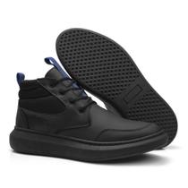 Tênis Masculino Cano Médio Antiderrapante Esporte Academia Casual Treino Preto - Portela Shoes