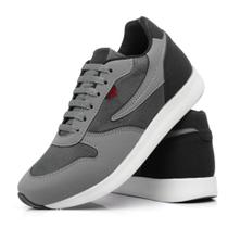 Tênis Masculino Casual Conforto e Estilo Chumbo Tênis Masculino Casual Conforto e Estilo Chumbo