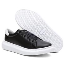 Tênis Masculino Casual Couro Confortável Leve