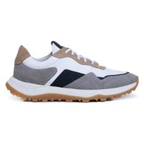 Tenis Masculino Casual Couro Legitimo Retro Titanium Marinho