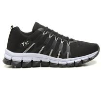 Tênis Masculino Casual Esportivo Caminhada e academia Preto/cinza