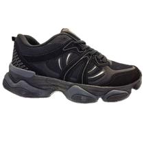 Tênis Masculino Casual Logus Premium Conforto e Estilo Cor:PretoTamanho:37