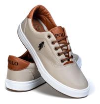Tenis masculino casual moderno polo open social macio confortável sapatenis versatil leve