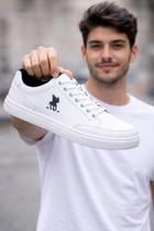 Tênis masculino casual Polo Plus Branco Tênis masculino casual Polo Plus Branco