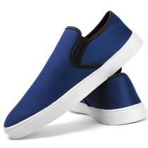 Tênis Masculino Casual Sapatênis Slip On Confortável Dia a Dia