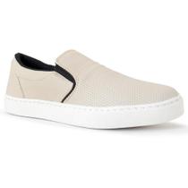 Tênis Masculino Casual Slip On Confortável Perfuro Leve