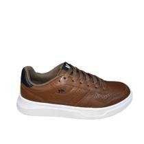 Tenis Masculino Couro West Coast Casual - 195 Bravus Camel Tenis Masculino Couro West Coast Casual - 195 Bravus Camel