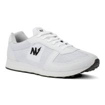 Tenis Masculino e Feminino Casual Confortavel NVZ Calçados Branco