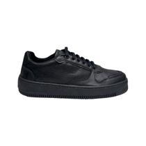 Tênis masculino em couro horman fc38606 preto