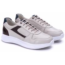 Tênis Masculino em Couro Ranster Conforto Diário Elegante Tamanho:38Cor:Gelo Tênis Masculino em Couro Ranster Conforto Diário Elegante Tamanho:38Cor:Gelo