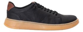 Tenis Masculino Em Couro Sapatenis Social Casual Confortavel