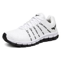 Tenis Masculino Esportivo Tecido Palmilha EVA Respiravel Solado Microexpandido Basico Dia a Dia