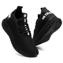 Tenis Masculino Esportivo Ultrabone Black Caminhada Corrida Academia Treino