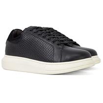 Tênis Masculino Ferracini 24h Impulse Couro Tressê Conforto Cadarço