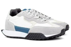 Tênis Masculino Ferracini 24h Racer Casual Couro Sneaker Conforto 8529-693