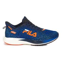 Tenis Masculino Fila KR6 Running Azul e Laranja Tenis Masculino Fila KR6 Running Azul e Laranja