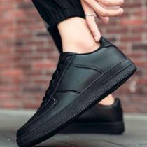 Tênis Masculino Força Force Em Branco Preto Sapatênis Casual Ai Tênis Masculino Força Force Em Branco Preto Sapatênis Casual Ai
