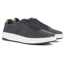 Tênis Masculino Freeway Casual Evo02 Couro Calce Fácil Confortável EVO02 Cor:Preto Night AngelTamanho:43