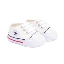 Tênis Masculino Infantil Cadarço Cano Baixo Conforto Estilo Branco 19