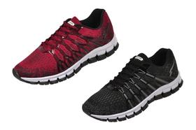 Tênis Masculino Kit 2 Pares Mega leve Conforto academia