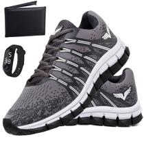 Tenis Masculino Kit Carteira + Relogio Sapato Esportivo Veloz Tenis Masculino Kit Carteira + Relogio Sapato Esportivo Veloz
