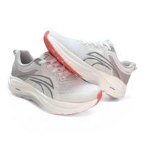 Tênis Masculino Kolosh Esportivo Branco Laranja Neon Frequency e PWRGrip Tênis Masculino Kolosh Esportivo Branco Laranja Neon Frequency e PWRGrip