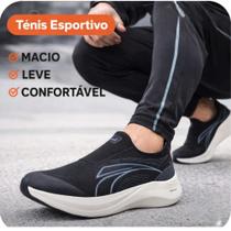 tenis masculino kolosh slip esportivo byte preto Cor:PretoTamanho:41 tenis masculino kolosh slip esportivo byte preto Cor:PretoTamanho:41