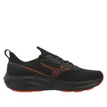 Tênis Masculino Mizuno Sunrise Knit Preto/Laranja