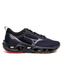 Tênis Masculino Mizuno Wave Stratos 3 Corrida Marinho/Preto Tênis Masculino Mizuno Wave Stratos 3 Corrida Marinho/Preto