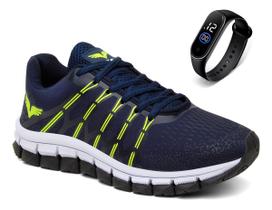 Tênis Masculino Moda Fitness Academia Caminhada Leve Casual