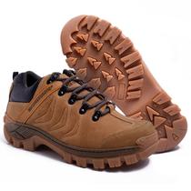 Tenis Masculino Mostarda Resistente Diferenciado Via Livre