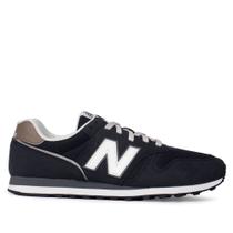 Tênis Masculino New Balance 373v2 Camurça Preto/Bege Claro Tênis Masculino New Balance 373v2 Camurça Preto/Bege Claro