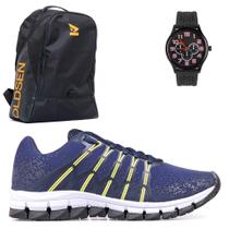 Tenis Masculino Oldsen Caminhada Academia mochila relogio Tenis Masculino Oldsen Caminhada Academia mochila relogio