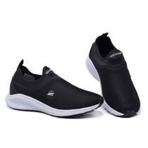 Tênis Masculino Preto Calce Fácil Unissex Conforto Durabilidade Esporte Caminhada Corrida Academia Tênis Masculino Preto Calce Fácil Unissex Conforto Durabilidade Esporte Caminhada Corrida Academia