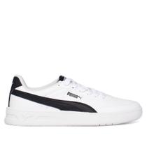Tênis Masculino Puma Court Classic Branco/Preto Tênis Masculino Puma Court Classic Branco/Preto