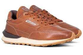 Tênis Masculino Reserva RSV Go Jogg Kick Couro Legítimo Confortável