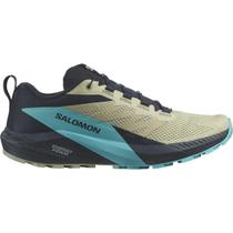 Tênis Masculino Salomon Sense Ride 5 Bege Azul Trail Running