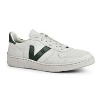 Tenis Masculino Sandro Moscoloni Em Couro Volker Off White/Green