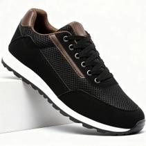 Tênis Masculino Sapatênis Casual Jogging Com Cadarço Confortável - Mk-Store