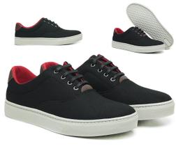 Tênis Masculino Sapatênis Casual Mocassim Parlo Open Urbano Estiloso Original - Preto Tênis Masculino Sapatênis Casual Mocassim Parlo Open Urbano Estiloso Original - Preto