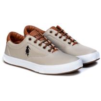 Tenis masculino Sapatenis Polo open casual confortavel macio sapato